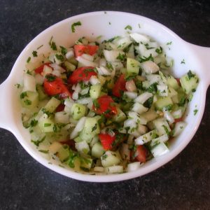 Pickles, Onion Salad, Raita